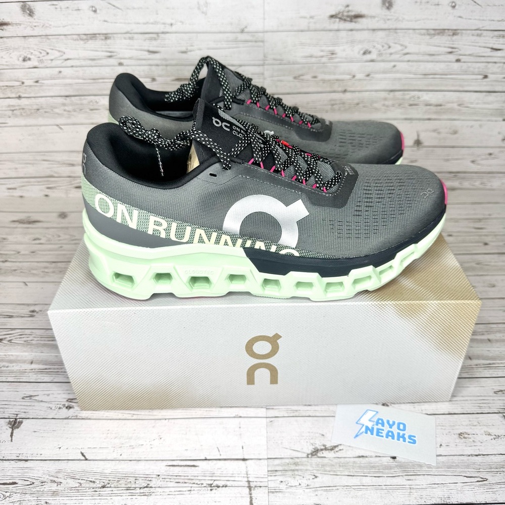 On Cloud ‘Cloudmonster 2’ | Asphalt & Lime | Size 12.5M